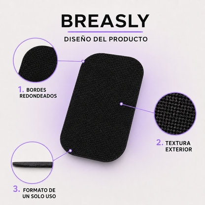Diseño y textura de las cintas bucales Breasly